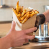 Tischplatte Pommes Frites Tasse Pappe