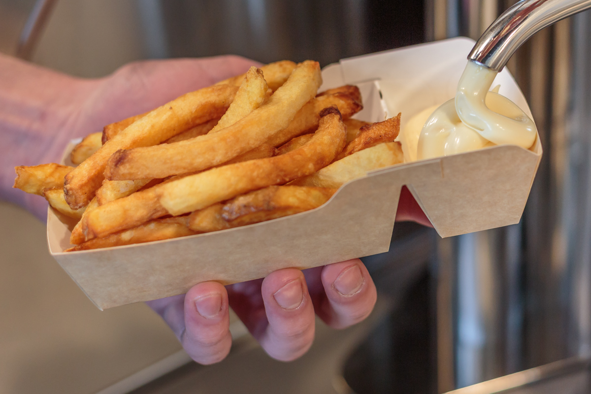 Frietbak met sausvak A7+1 Karton