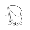 Afmetingen-wrapcup-karton Wrapbakje Karton