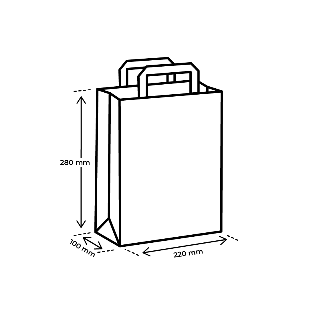 Papiertragetasche Klein