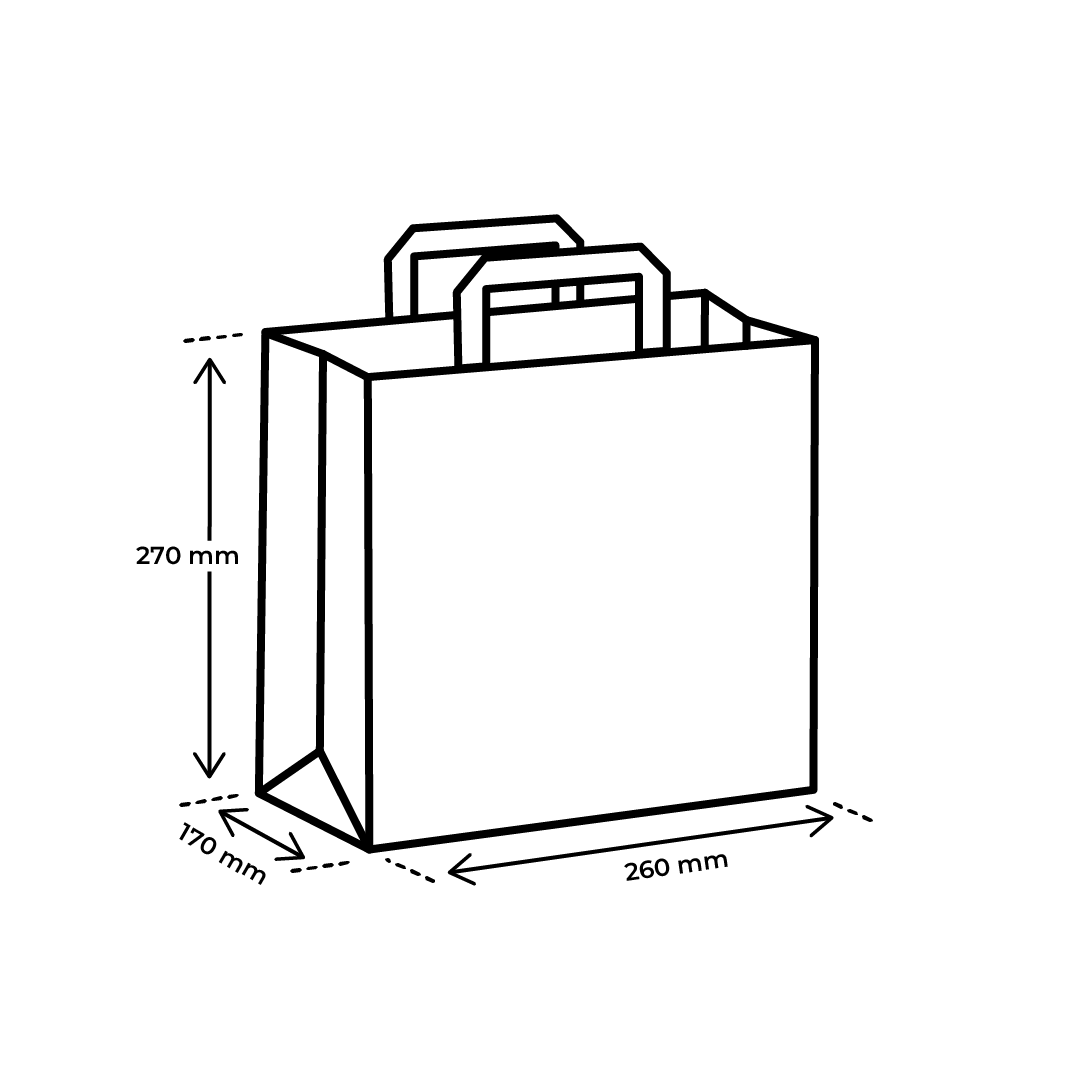 Papiertragetasche Groß
