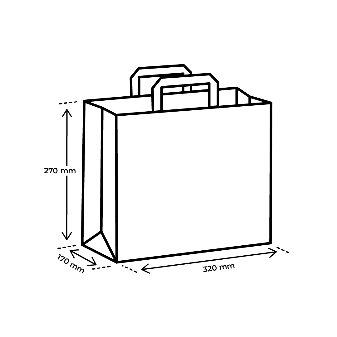 Papiertragetasche Groß