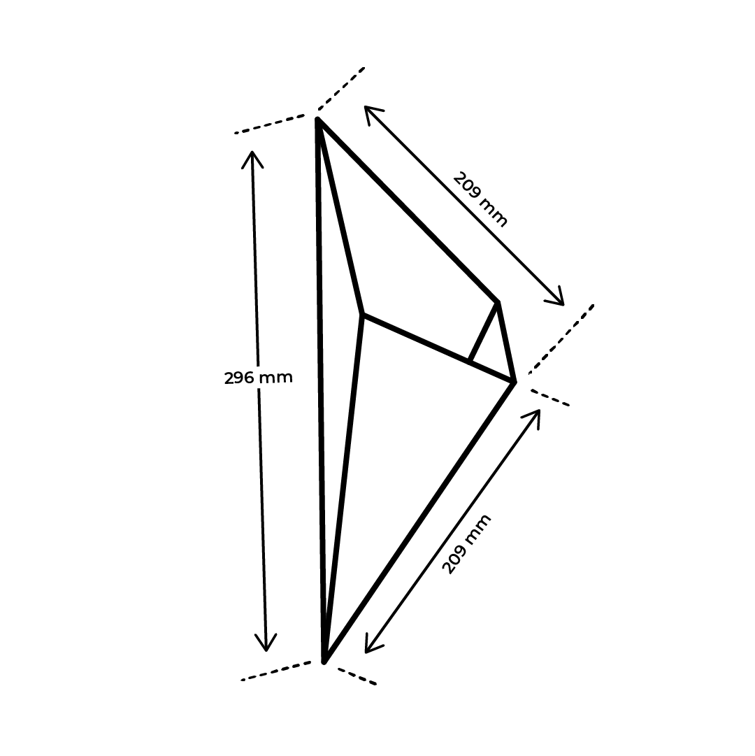 FRZO-TER-300-Lijntekening Frietzak K21 Karton