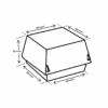 Hamburger Box 9x9x7 cm Karton