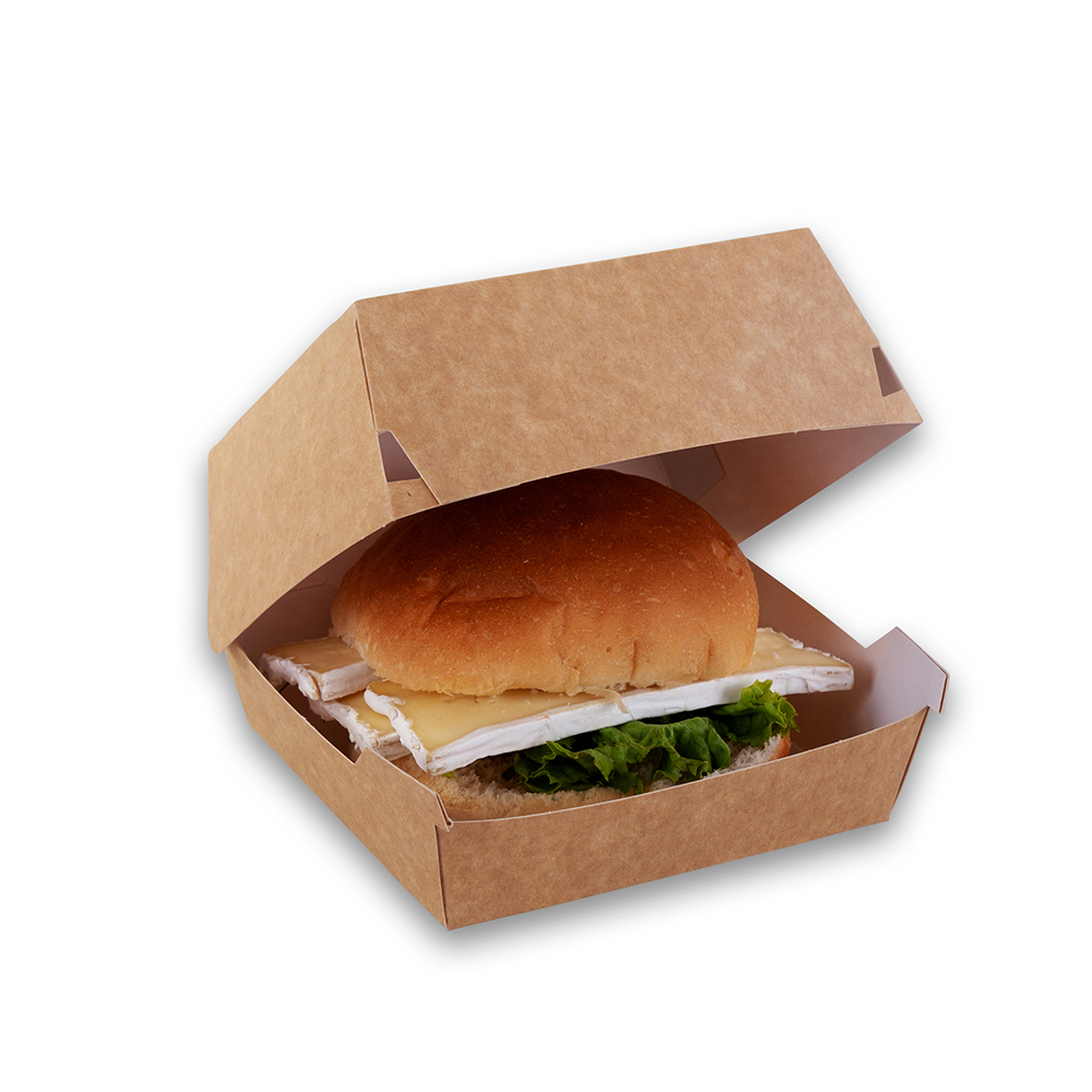 Hamburger Box 9x9x7 cm Karton