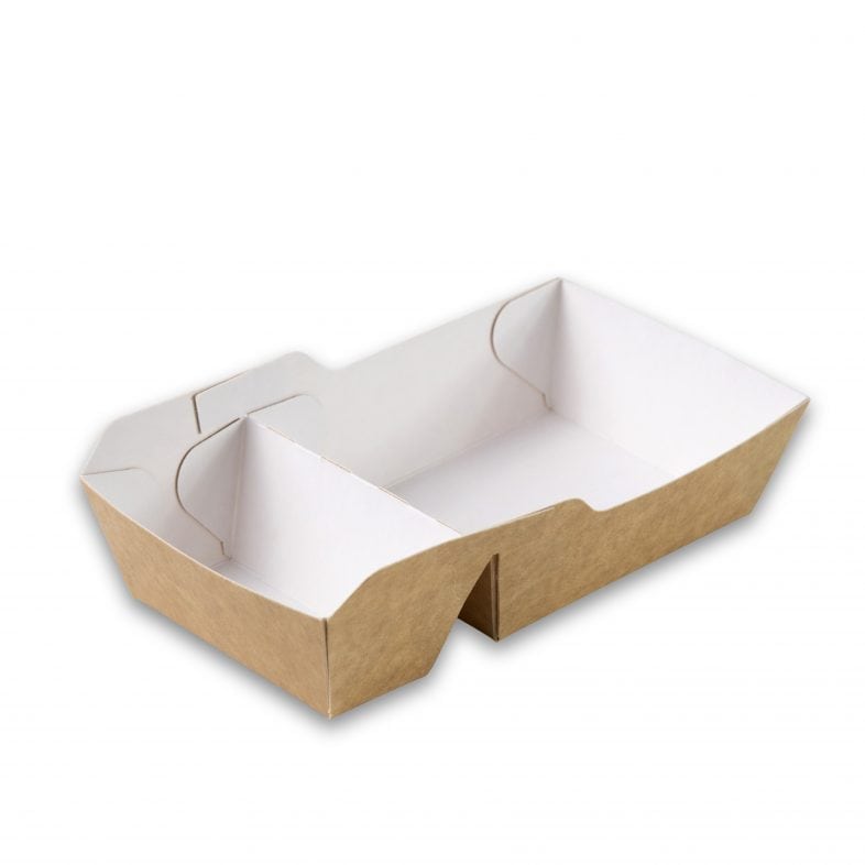 Frietbak met sausvak A7+1 Karton