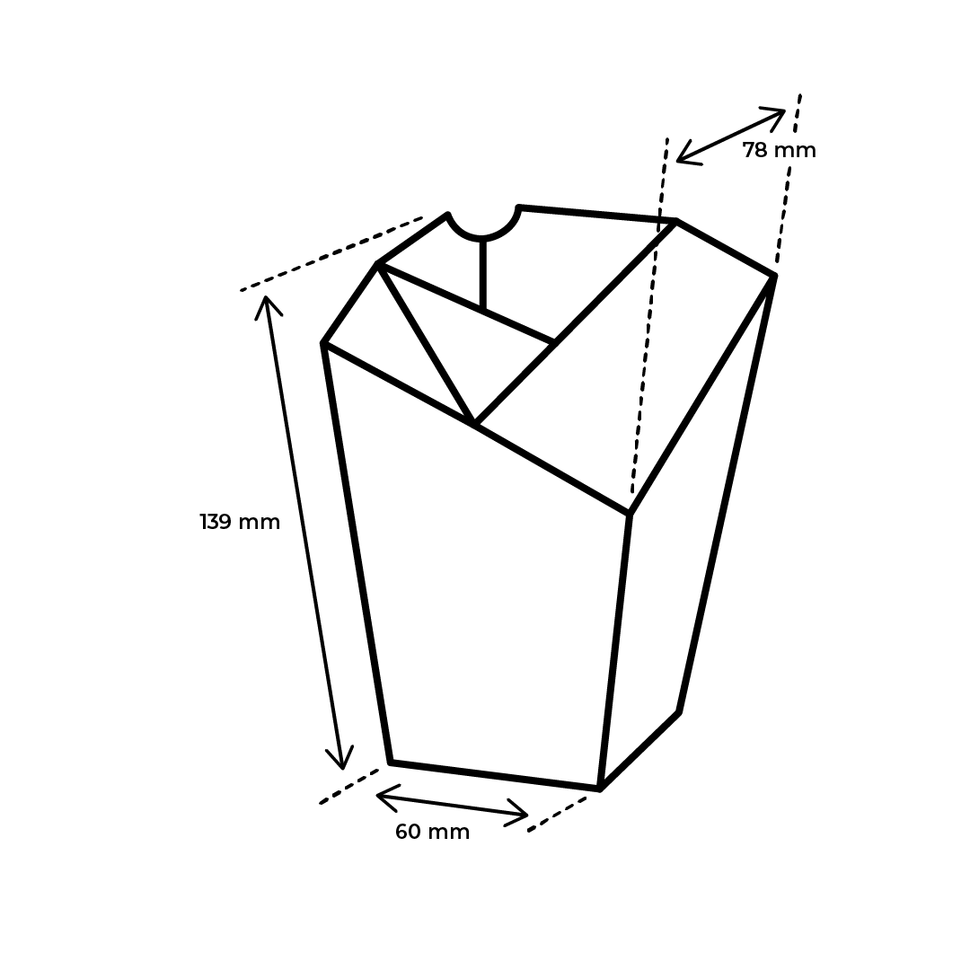 Tischplatte Pommes Frites Tasse Pappe