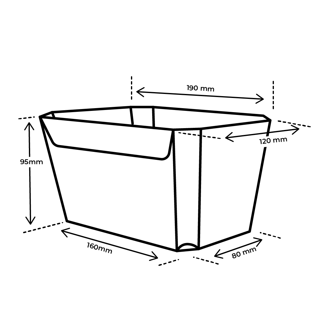 Früchteschale 1000g Karton